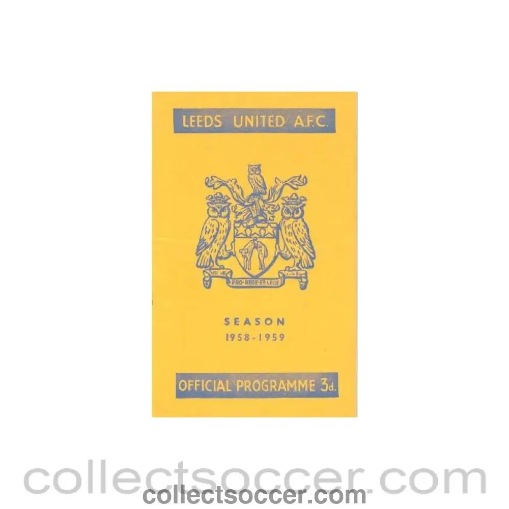 1959 - Leeds United vChelsea official programme 28/03/1959 - Collect Soccer