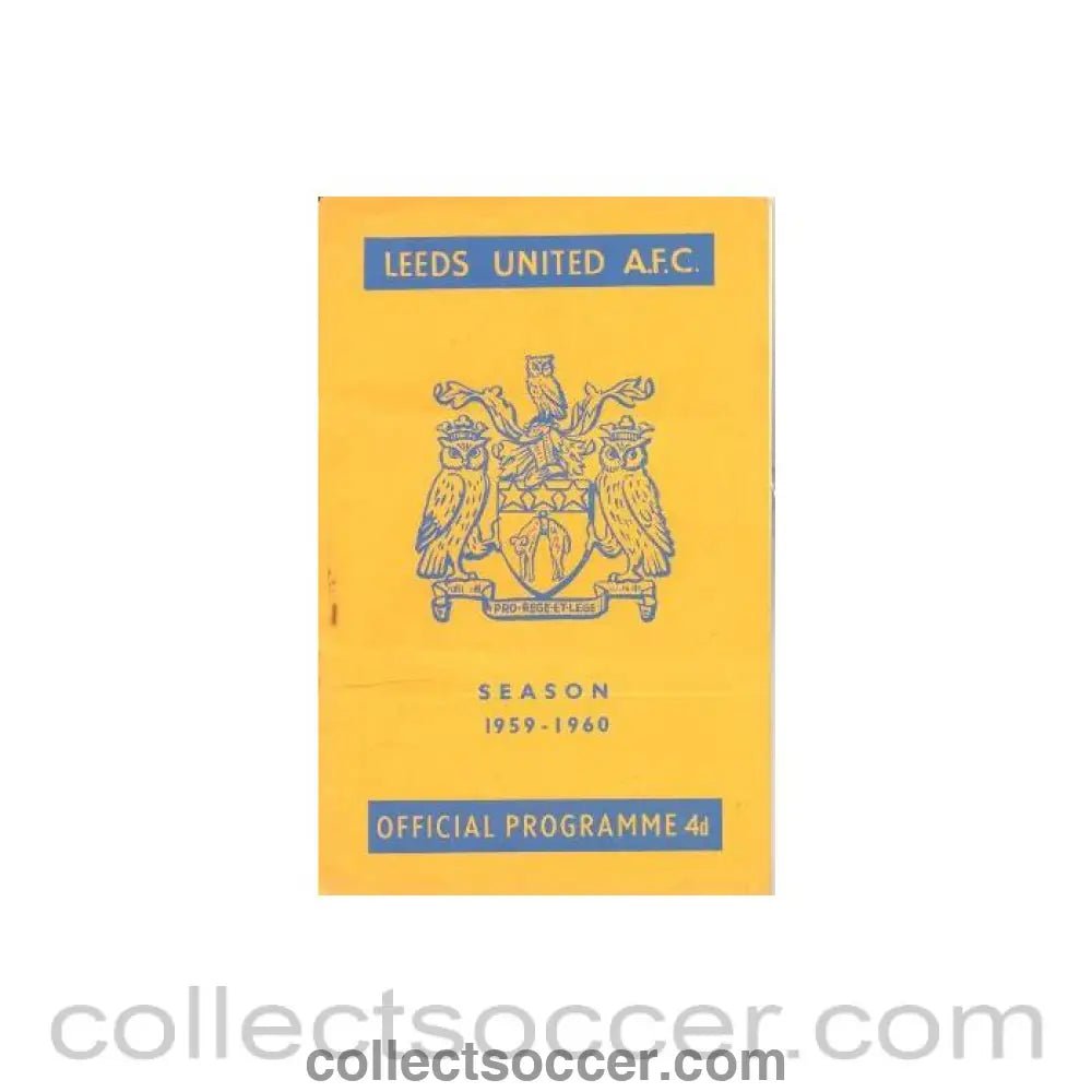 1959 - Leeds vChelsea official programme 12/09/1959 - Collect Soccer