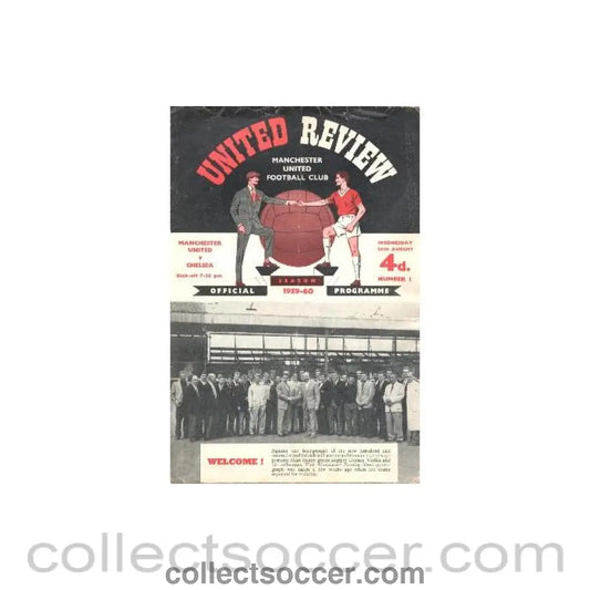 1959 - Manchester United v Chelsea official programme 26/08/1959