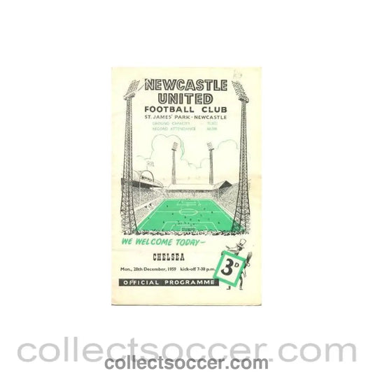 1959 - Newcastle vChelsea official programme 28/12/1959