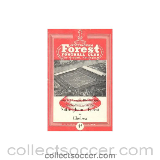 1959 - Nottingham Forest vChelsea official programme 31/10/1959