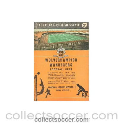 1959 - Wolverhampton Wanderers v Fulham official programme 16/09/1959 Football League - Collect Soccer