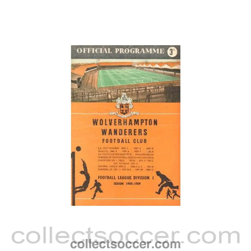 1959 - Wolverhampton Wanderers vChelsea official programme 03/01/1959
