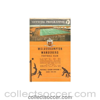1959 - Wolverhampton Wanderers vChelsea official programme 28/11/1959 - Collect Soccer