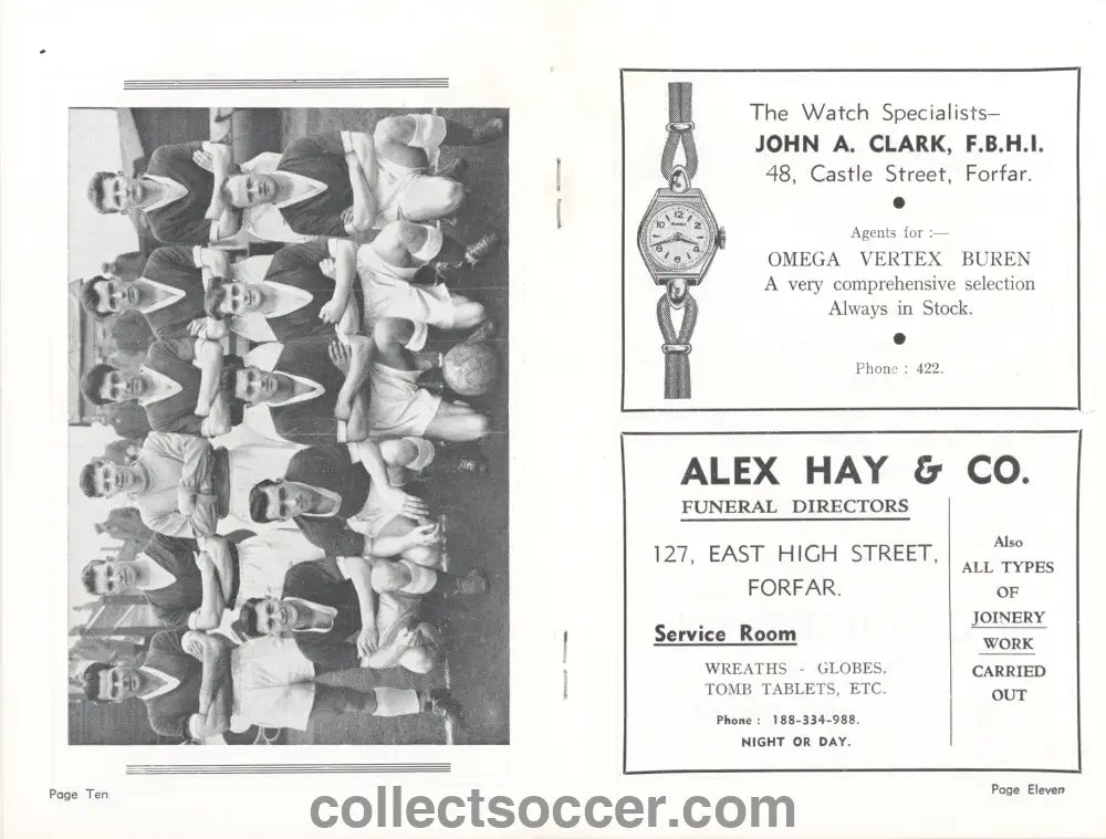 1960/61 Forfar Athletic Handbook