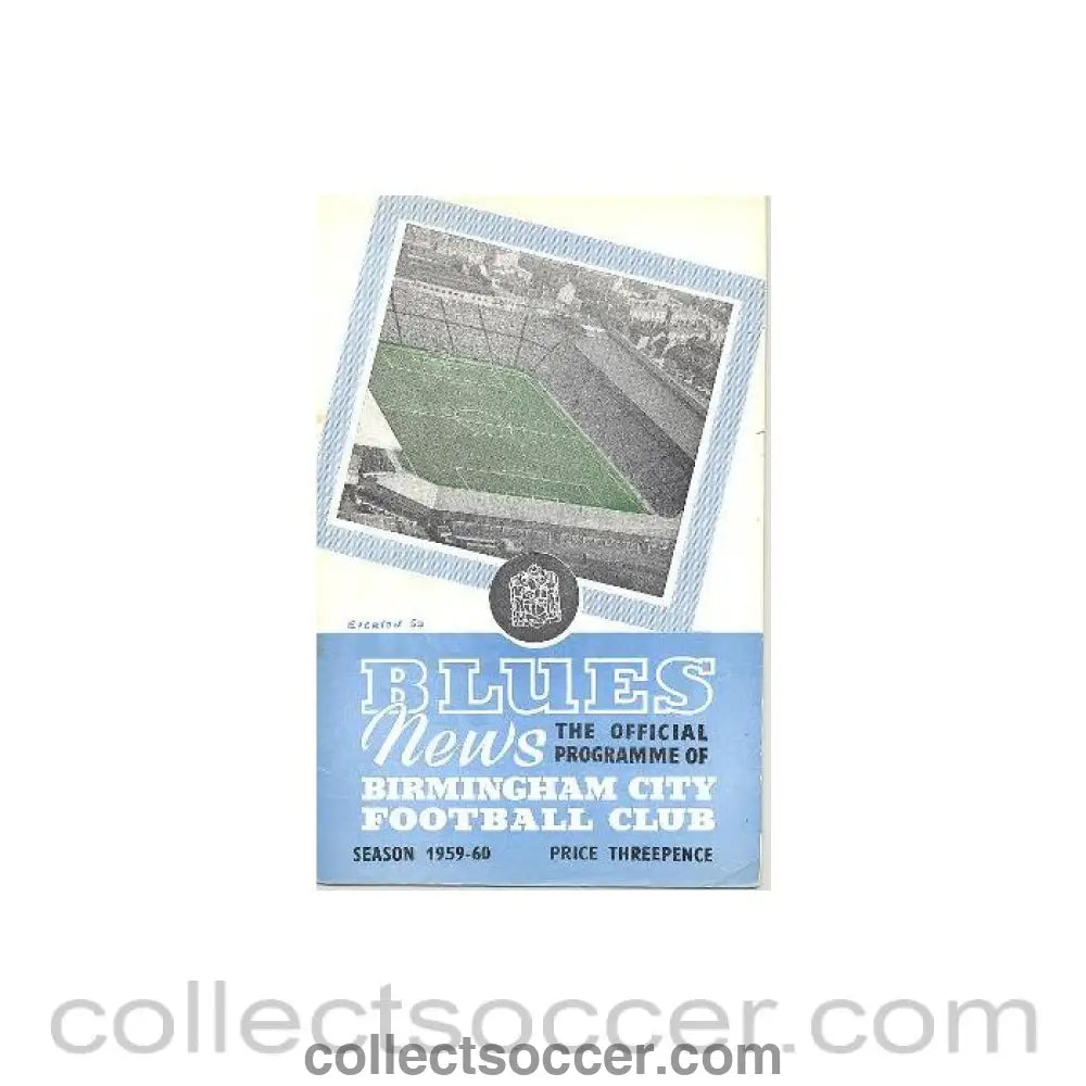 1960 - Birmingham City v Everton official programme 02/04/1960