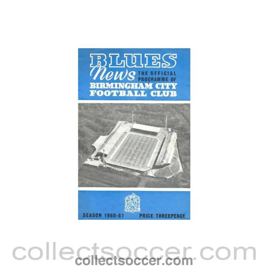 1960 - Birmingham City vChelsea official programme 15/10/1960