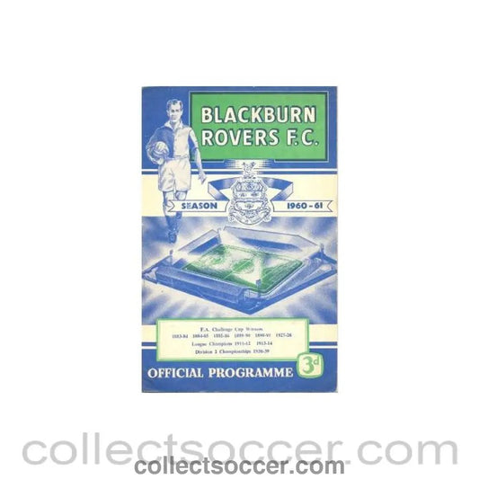 1960 - Blackburn Rovers v Nottingham Forest official programme 24/08/1960 - Collect Soccer
