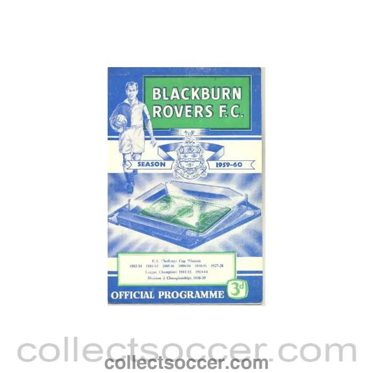 1960 - Blackburn Rovers vChelsea official programme 30/03/1960