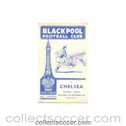 1960 - Blackpool v Chelsea official programme 24/09/1960 - Collect Soccer
