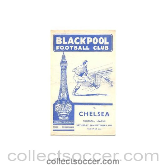 1960 - Blackpool v Chelsea official programme 24/09/1960