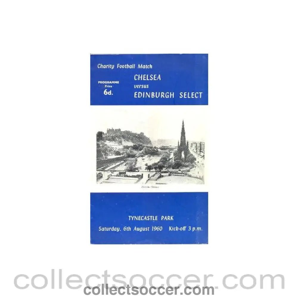1960 - Chelsea v Edinburgh Select official programme 06/08/1960 - Collect Soccer