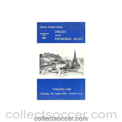 1960 - Chelsea v Edinburgh Select official programme 06/08/1960 - Collect Soccer