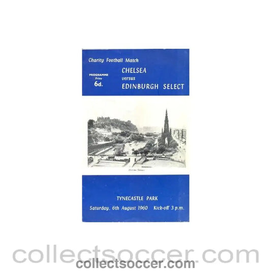 1960 - Chelsea v Edinburgh Select official programme 06/08/1960