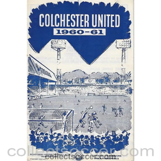1960 - Colchester United FC V Queen's Park Rangers FC Football Progamme 17/09/1960 - Collect Soccer