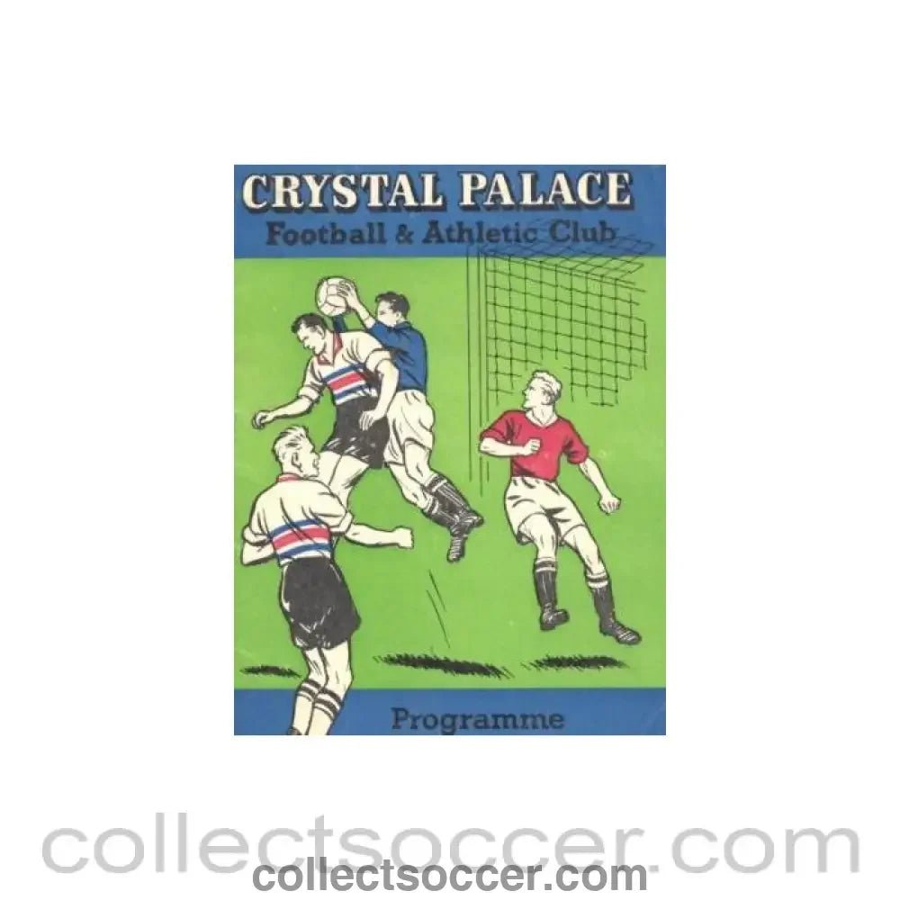 1960 - Crystal Palace v Doncaster Rovers official programme 31/12/1960 - Collect Soccer