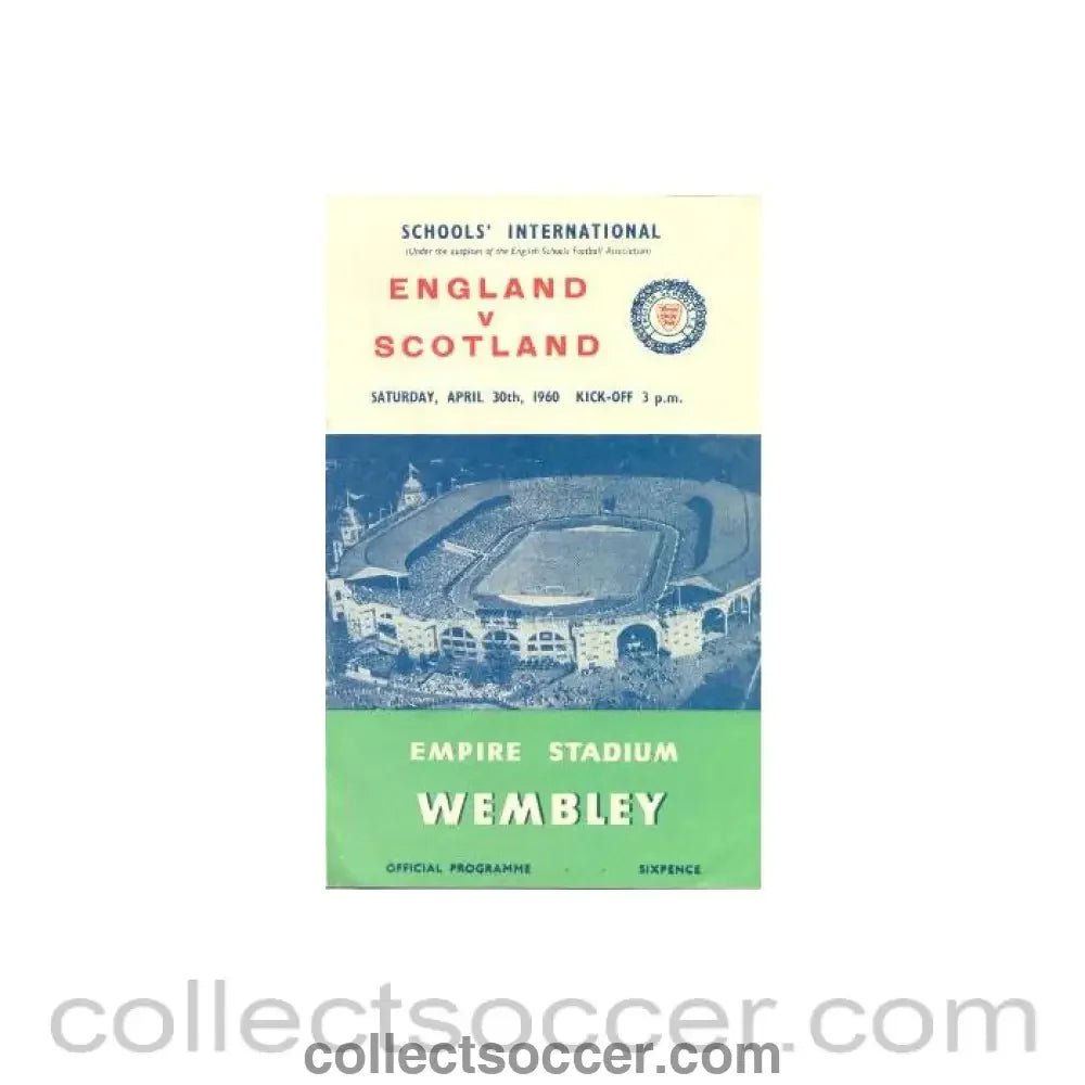 1960 England v Scotland official programme 30/04/1960 - Collect Soccer