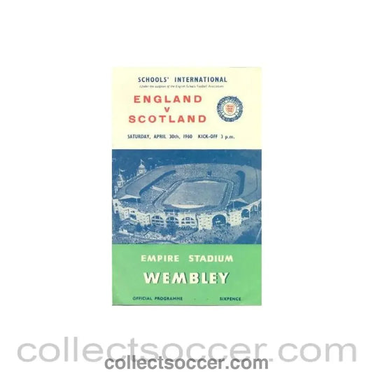 1960 England v Scotland official programme 30/04/1960 - Collect Soccer