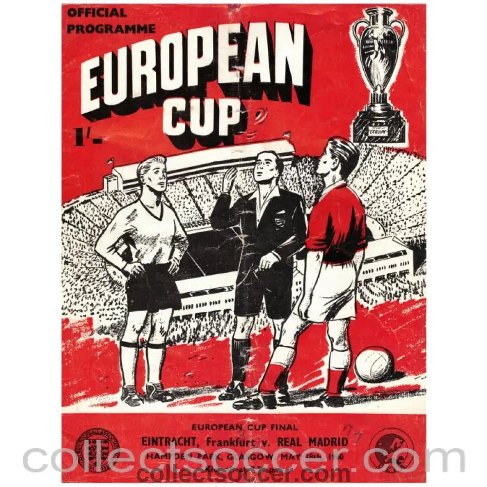 1960 European Cup Final Official Programme Real Madrid v Eintracht Frankfurt - Collect Soccer