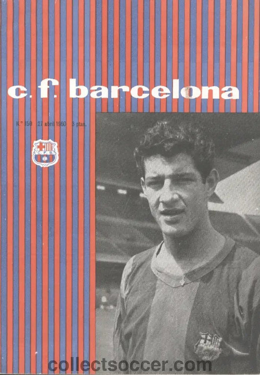 1960 European Cup Semi Final Programme Barcelona v Real Madrid 27/4/1960 - Collect Soccer