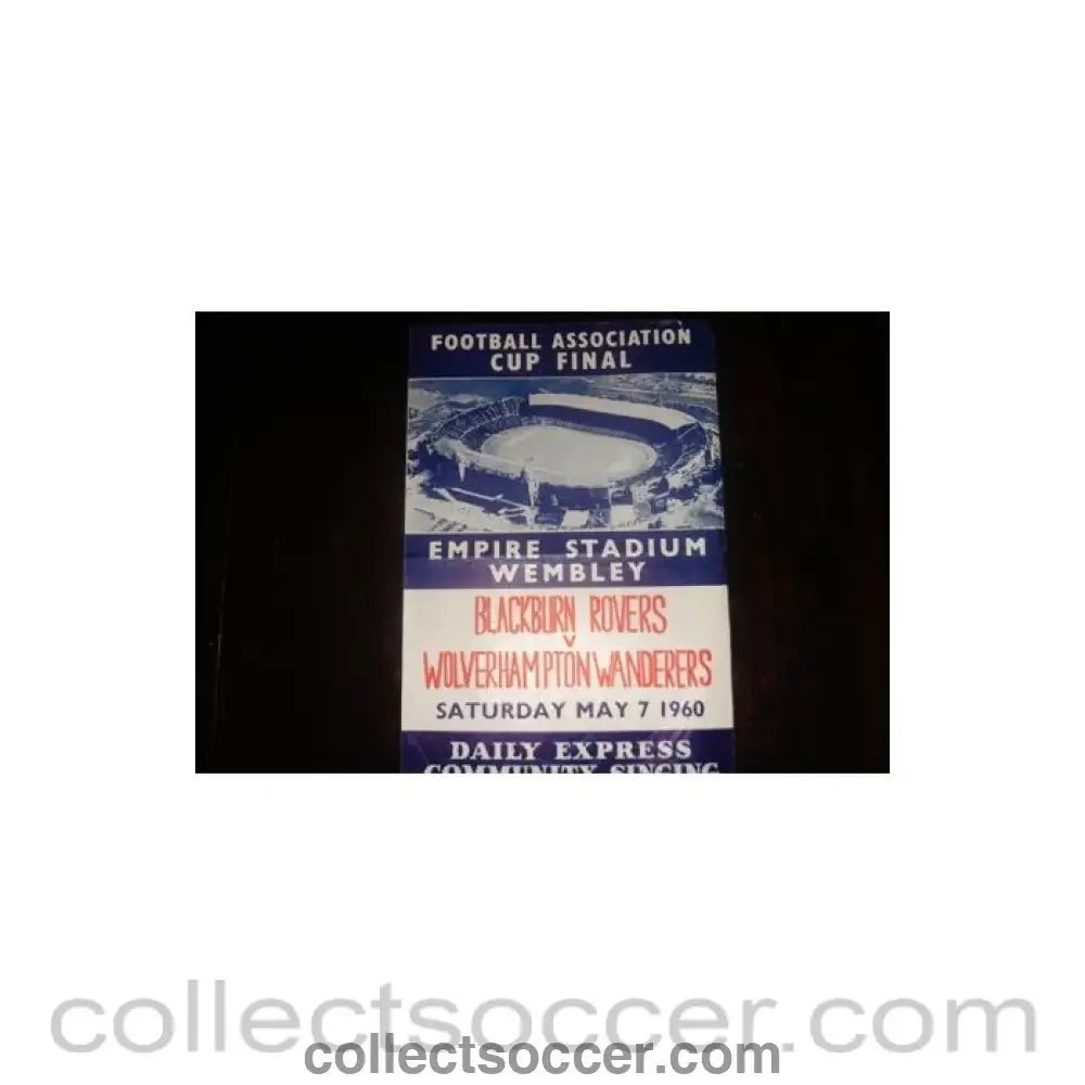 1960 FA Cup Final song sheet - Collect Soccer