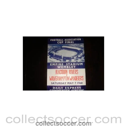 1960 FA Cup Final song sheet