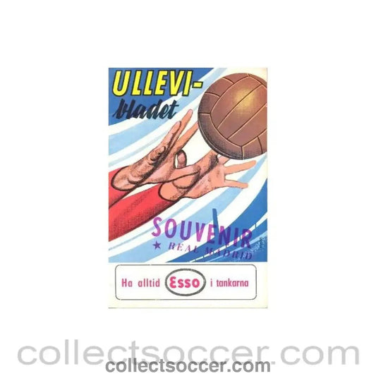 1960 - 1960 Goteborg v Real Madrid official programme 23/08/1960 - Collect Soccer