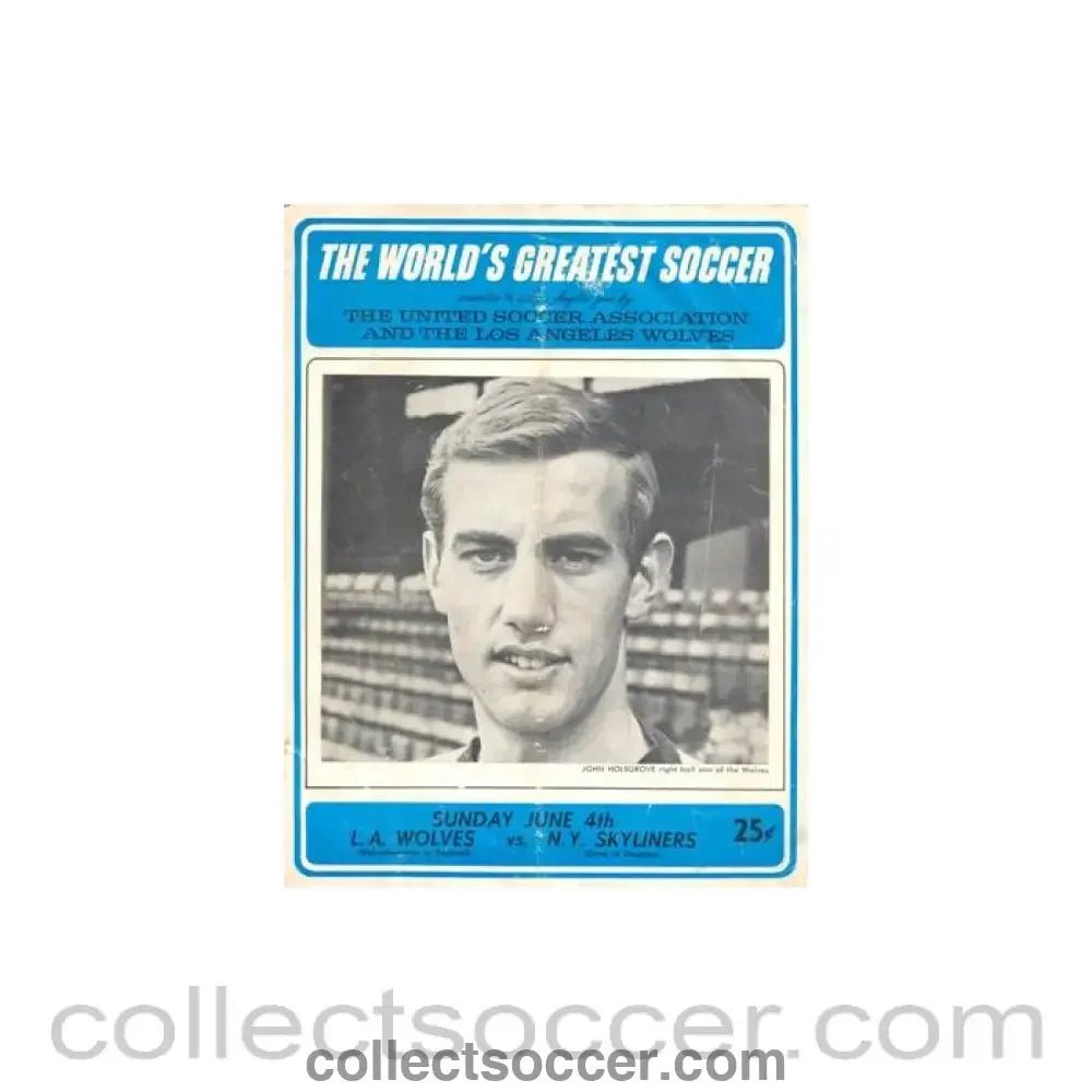 1960 - In the USA - Skyliners v Wolverhampton Wanderers1960's - Collect Soccer