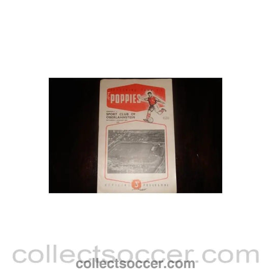 1960 - Kettering Town v Oberlahnstein official programme 20/08/1960, Semi-Professional International - Collect Soccer