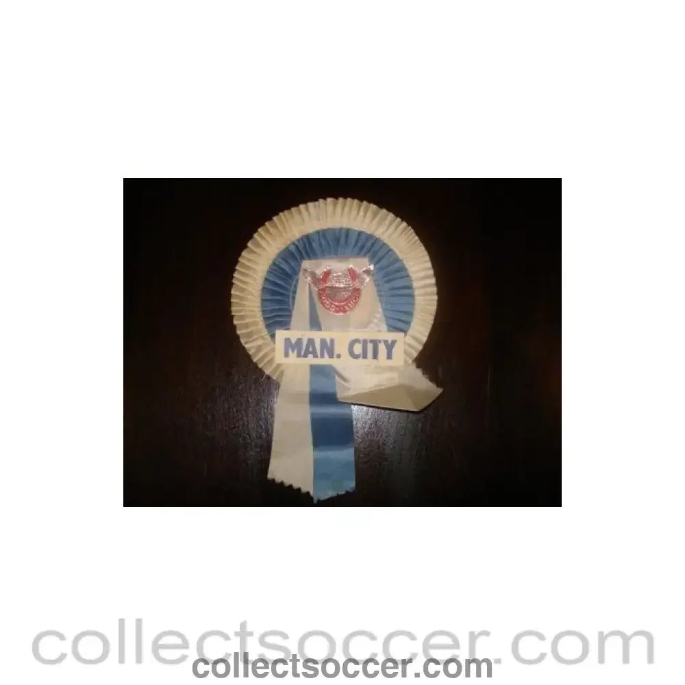 1960 - Manchester City Vintage Rosette of 1960,s - Collect Soccer