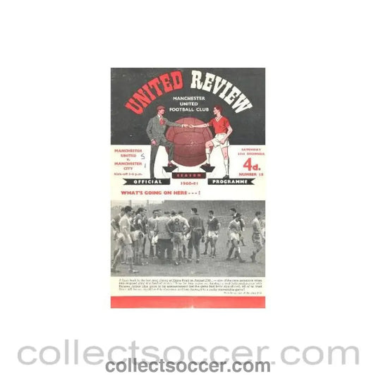 1960 - Manchester United v Manchester City official programme 31/12/1960 - Collect Soccer