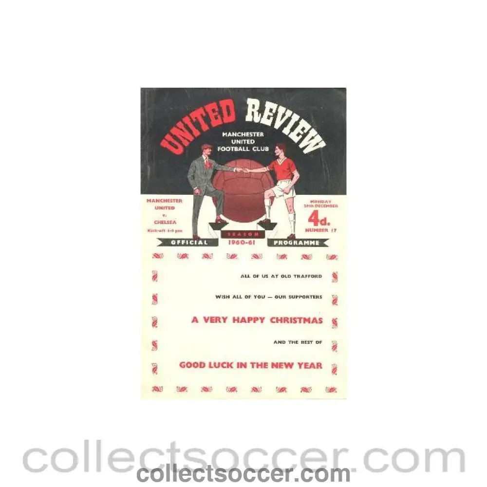 1960 - Manchester United vChelsea official programme 26/12/1960 - Collect Soccer