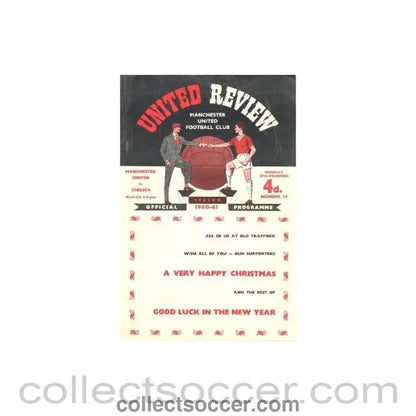 1960 - Manchester United vChelsea official programme 26/12/1960 - Collect Soccer