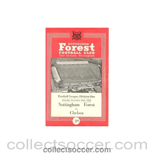 1960 - Nottingham Forest v Chelsea official programme 26/11/1960