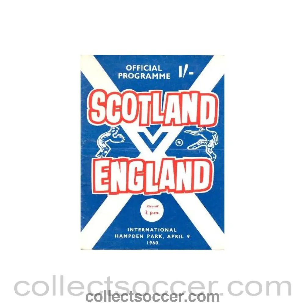 1960 Scotland v England official programme 09/04/1960 - Collect Soccer