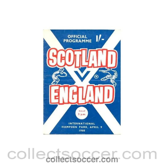 1960 Scotland v England official programme 09/04/1960 - Collect Soccer