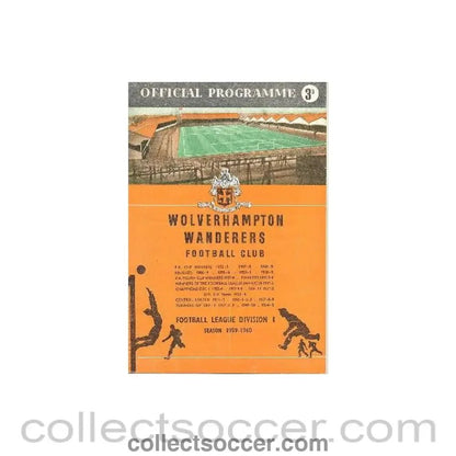 1960 - Wolverhampton Wanderers v Barcelona official programme 02/03/1960 European Cup - Collect Soccer