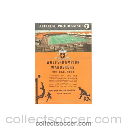 1960 - Wolverhampton Wanderers v Blackpool official programme 06/02/1960 Football League - Collect Soccer