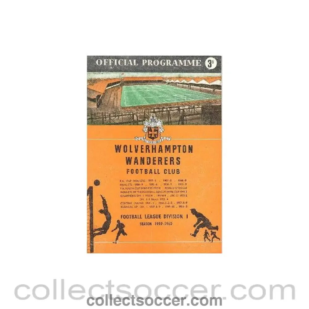 1960 - Wolverhampton Wanderers v West Bromwich Albion official programme 27/02/1960 Football League - Collect Soccer