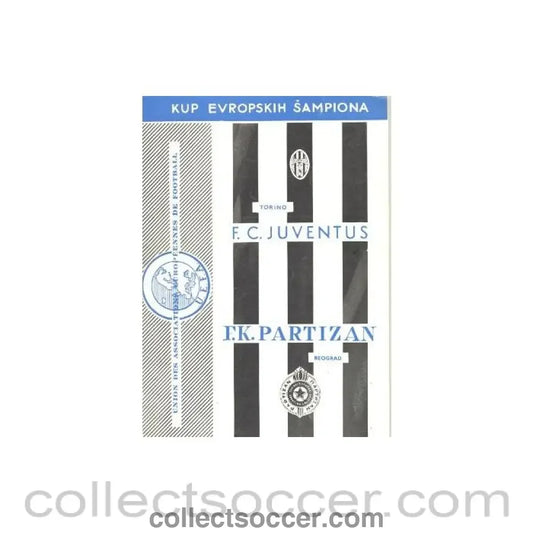 1961-62 European Cup Official Programme Juventus v Partizan Belgrade 15/11/1961