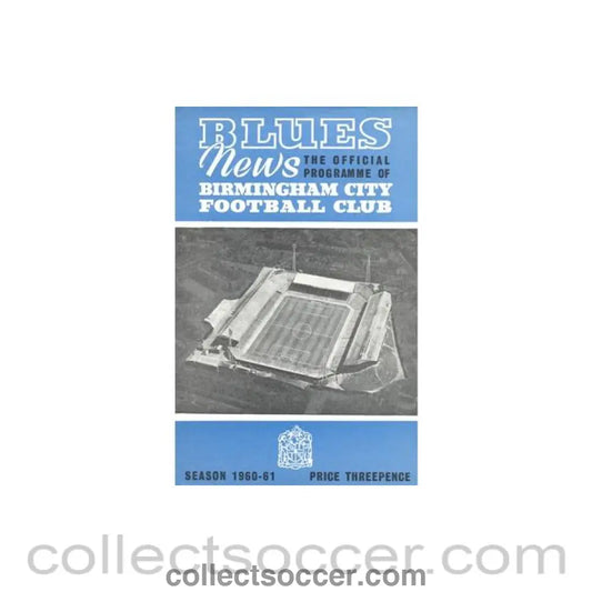 1961 - Birmingham City v Burnley official programme 04/02/1961 Football League