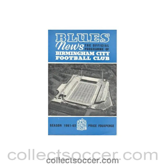 1961 - Birmingham City v Chelsea official programme 21/10/1961