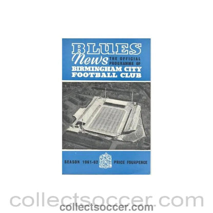 1961 - Birmingham City v Chelsea official programme 21/10/1961 - Collect Soccer