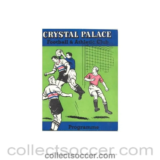 1961 - Crystal Palace v Lincoln City official programme 20/09/1961 - Collect Soccer