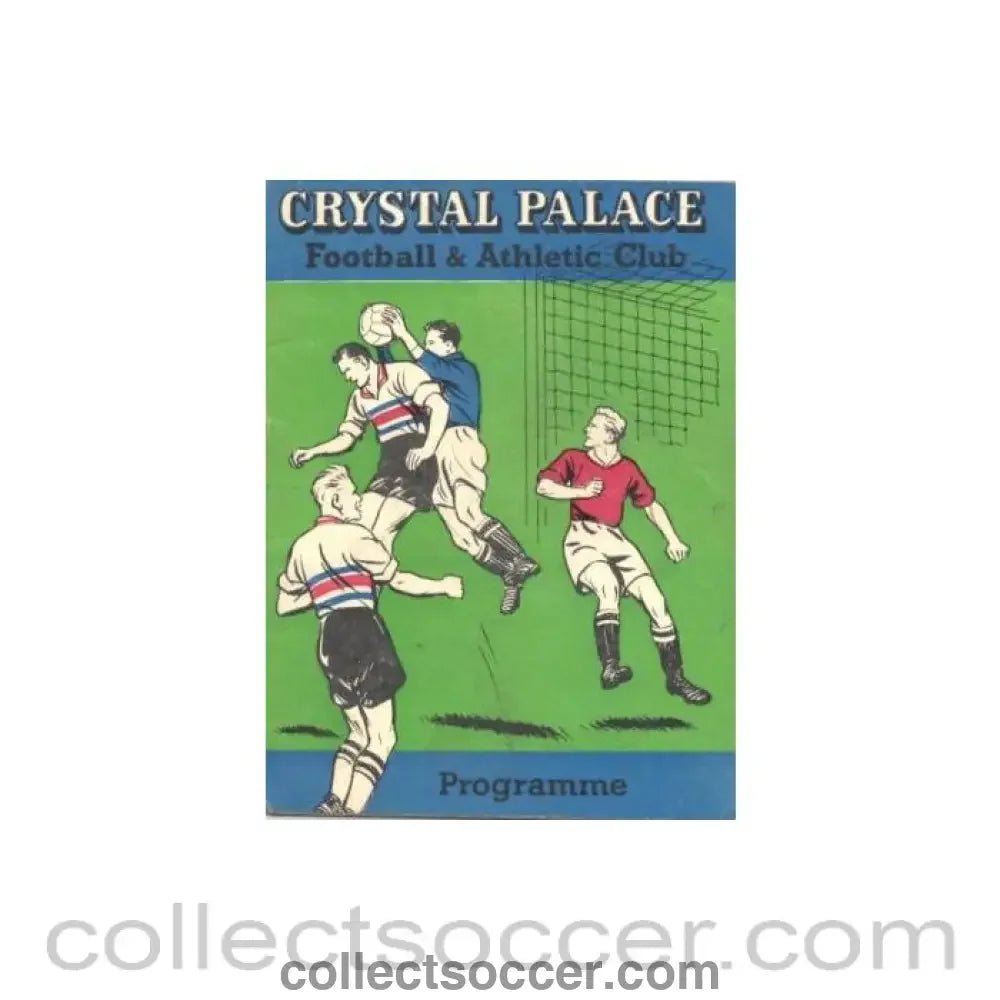 1961 - Crystal Palace v Queen's Park Rangers official programme 09/09/1961 - Collect Soccer