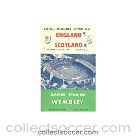 1961 England v Scotland official programme 15/04/1961 - Collect Soccer