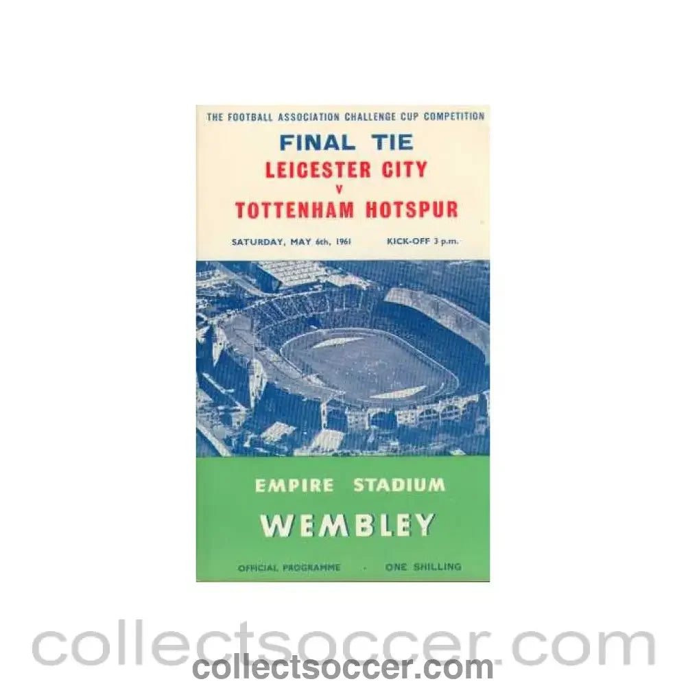 1961 FA Cup Final Programme - Collect Soccer
