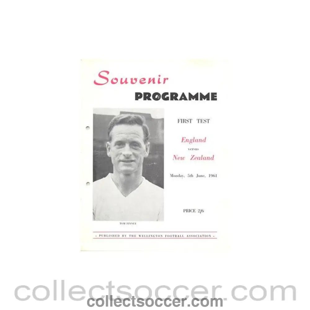 1961 - New Zealana v England official programme 05/06/1961 - Collect Soccer