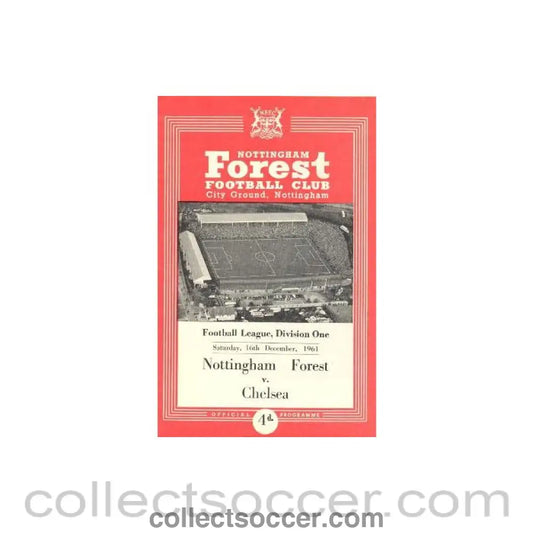 1961 - Nottingham Forest v Chelsea official programme 16/12/1961