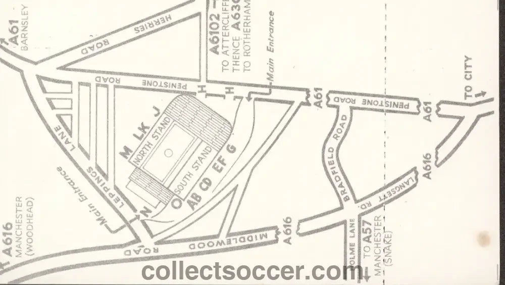 1961 Unused Ticket Sheffield Wednesday v Manchester United FA Cup 4th Round - Collect Soccer